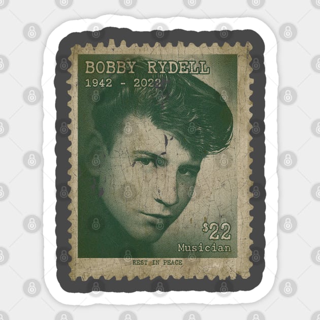 Engraved Vintage Style - Bobby Ridell Sticker by Chillashop Artstudio